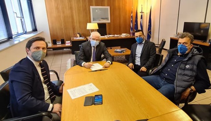 Φωτογραφία Συνάντηση με τον Πρόεδρο του ΕΛΓΑ, Ανδρέα Λυκουρέτζο